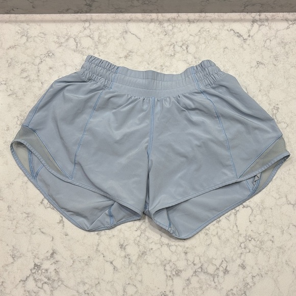 Lululemon Hotty Hot Short 4" Daydream Light Blue Women’s Size 4 - Picture 10 of 12